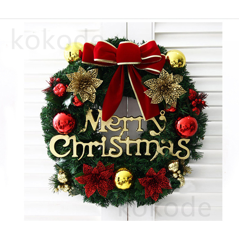  Christmas wreath entranceway Northern Europe natural 30/40/50/60cm gift Christmas present free shipping store equipment ornament display Christmas wreath 