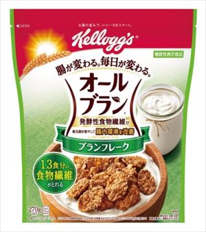 ケロッグ ケロッグ オールブラン ブランフレーク 270g×18袋 オールブラン シリアルの商品画像