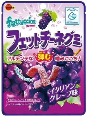 ブルボン ブルボン フェットチーネグミ イタリアングレープ味 50g×10袋 グミ、ジェリービーンズの商品画像