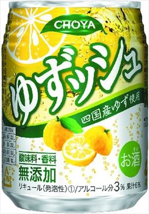 チョーヤ ゆずッシュ 250ml缶×48の商品画像