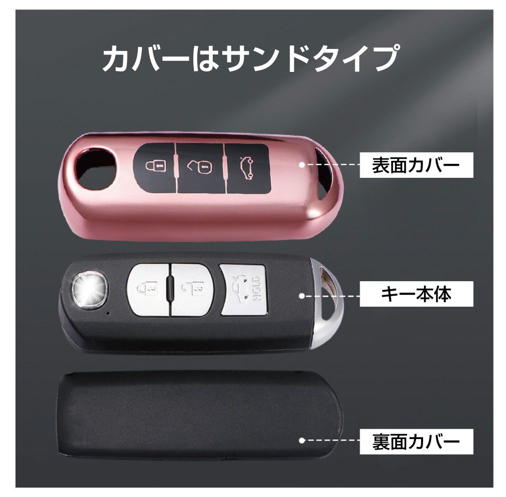 マツダ キーケース スマートキーケース CX-5 CX-8 MAZDA
