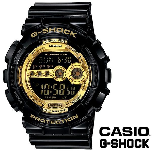 カシオ G-SHOCK ブラック×ゴールドシリーズ GD-100GB-1（ゴールド 