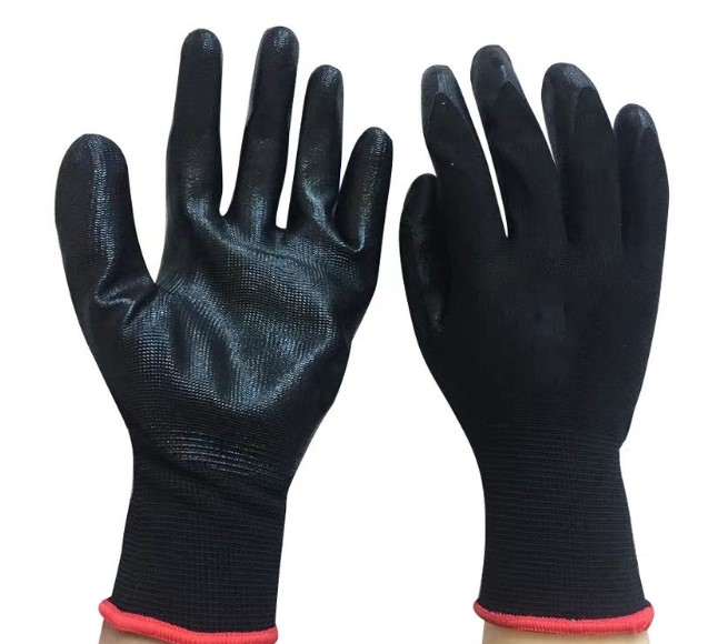  unlined in the back gloves rubber gloves .. gloves army hand slip prevention work for gardening electrician 6. set 