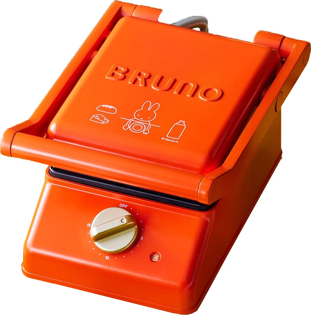 BRUNO BRUNO miffy グリルサンドメーカー ダブル bruna red BOE089-BRR