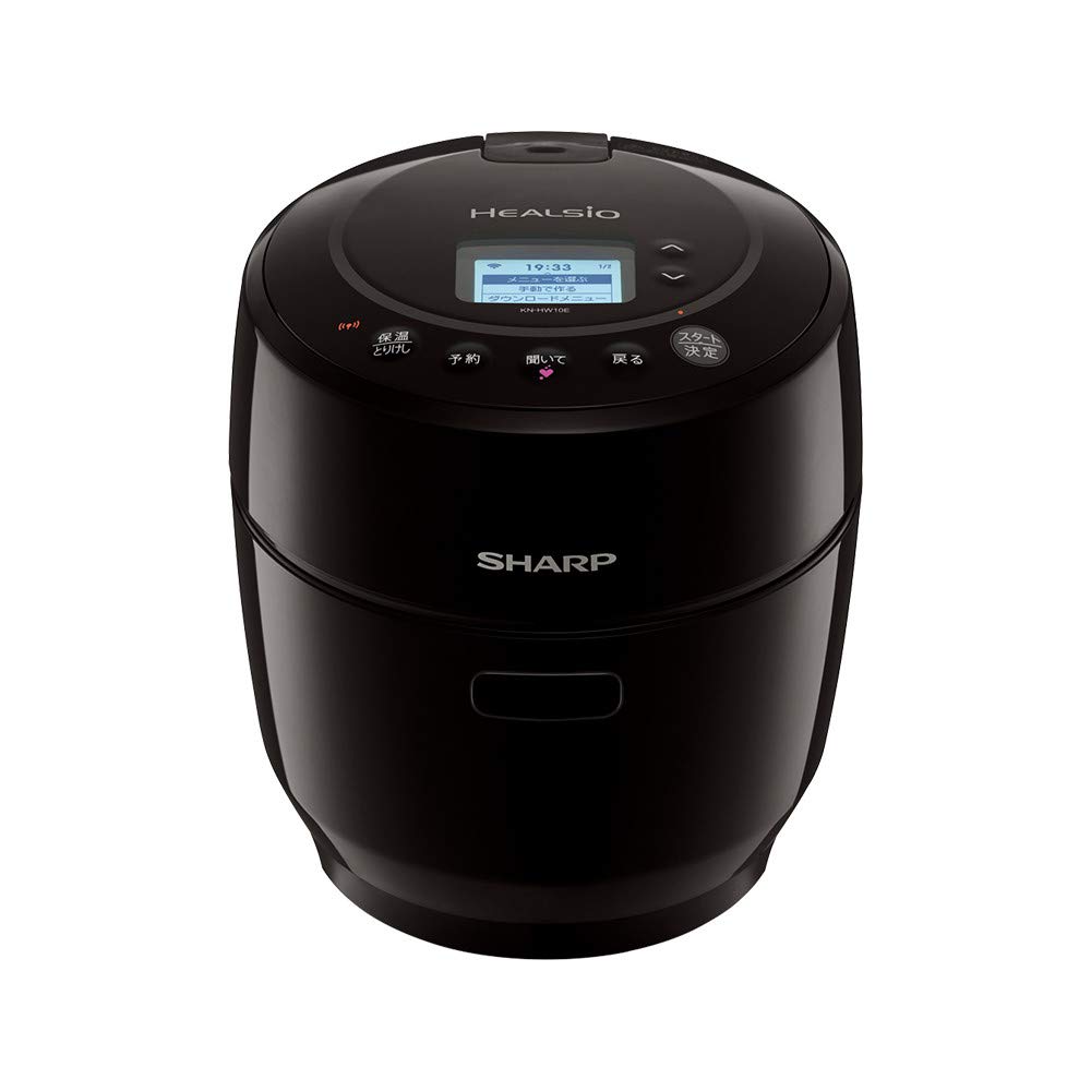 [新品•未開封] SHARP ヘルシオ ホットクック KN-HW10E-B 黒 SHARP ヘルシオ ホットクック KN-HW10E-B （ブラック） ヘルシオ
