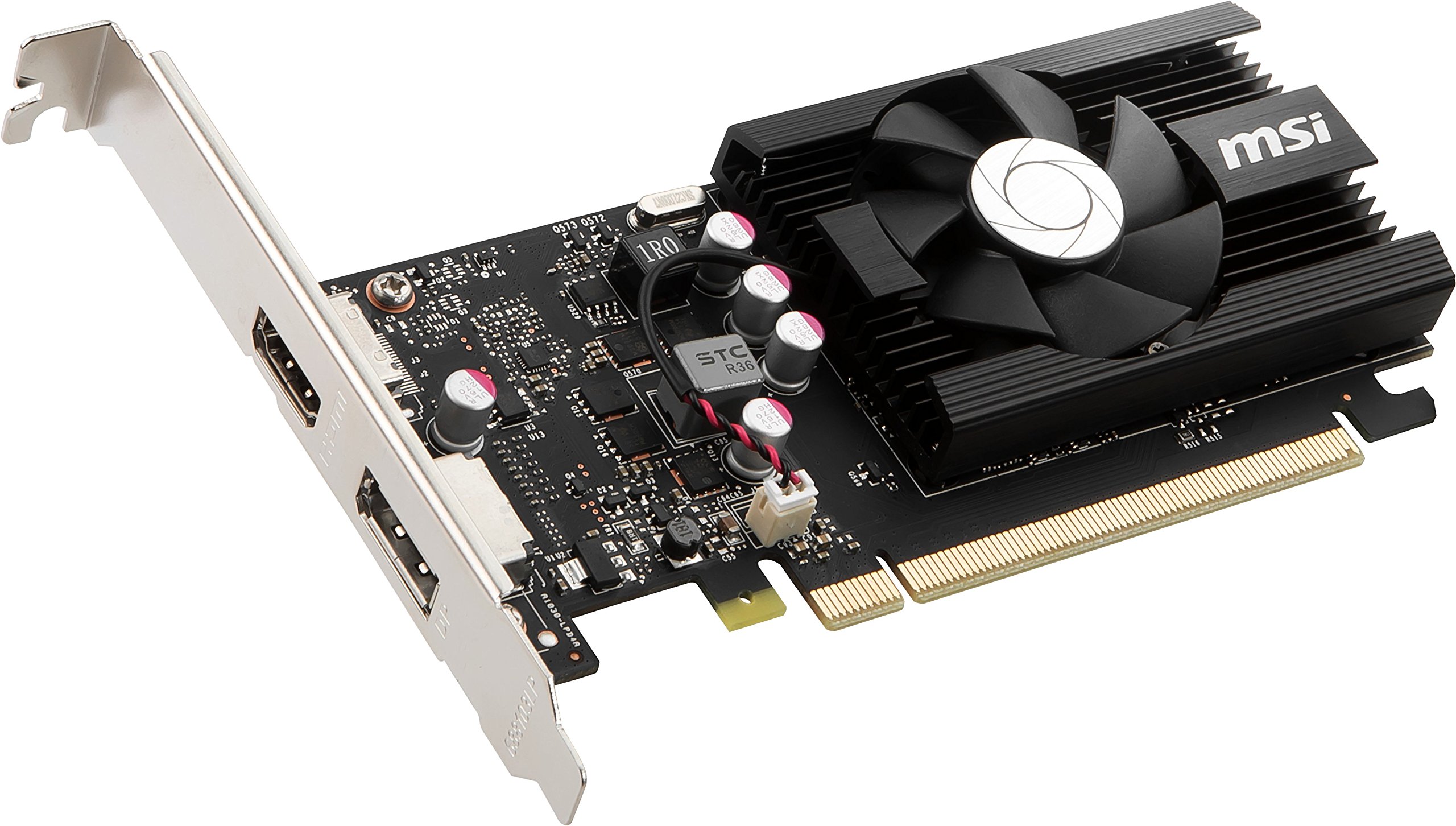 MSI GEFORCE GT 1030 2GD4 LP OC グラフィックボード、ビデオカード