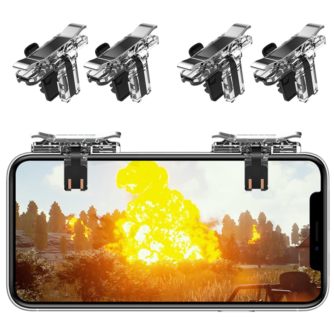 Anacend controller 4 piece entering shooting game click feeling recent model gap prevention high sensitive less -step adjustment left right also have case correspondence smartphone correspondence possibility 