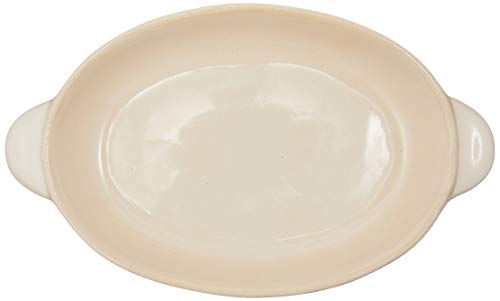 KINTO ( gold to-) gratin plate .... oval gratin white 23078