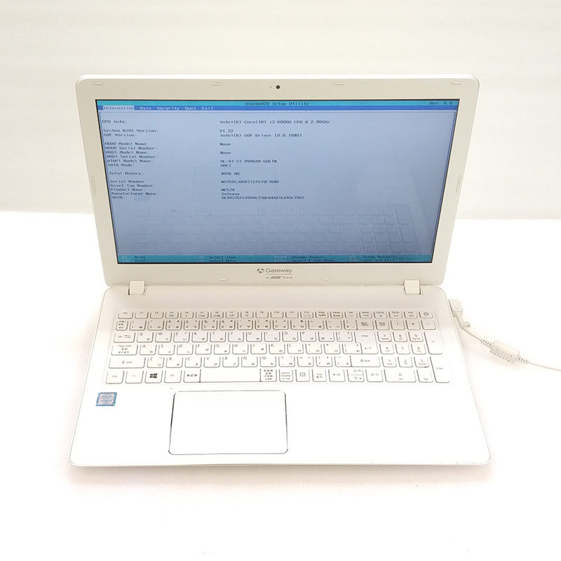 Gateway NE574-H34G ノートPC ゲートウェイ NE574 マーブルホワイト ［NE574-H34G］ Windows