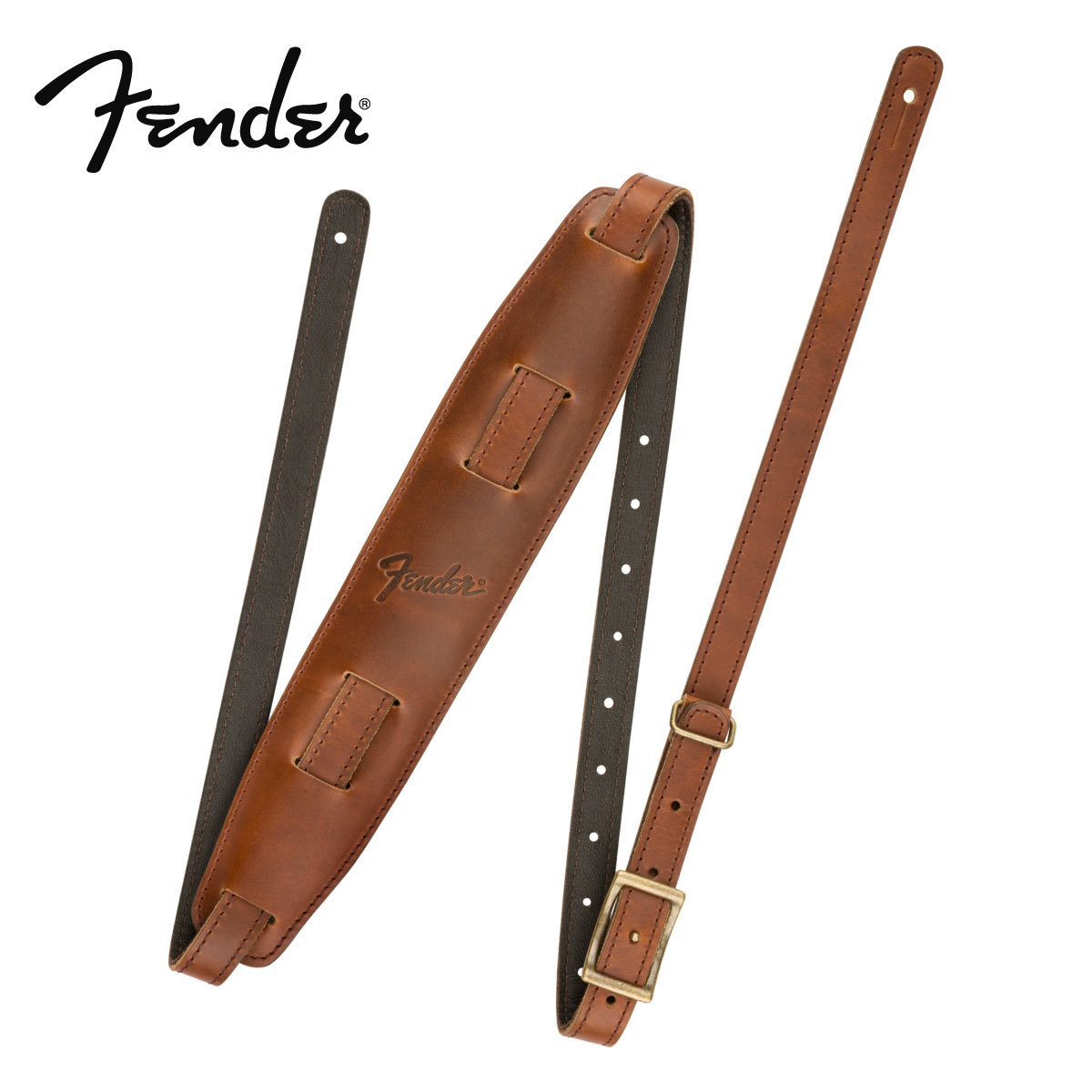 Fender（フェンダー） Fender Mustang Saddle Strap -Cognac-│ ギター