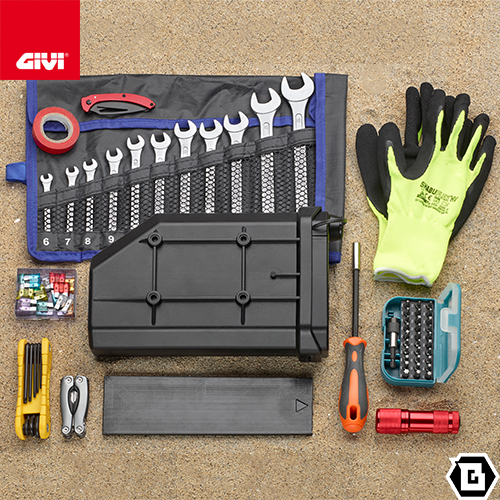 [5/8 our shop stock goods ]GIVI S250 tool box ( key attaching )|jibi