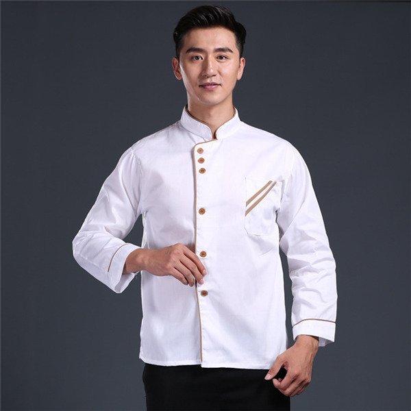  cook coat cook shirt long sleeve short sleeves man and woman use s kitchen white garment cook clothes cooking clothes Cafe uniform kitchen kitchen restaurant eat and drink shop uniform 
