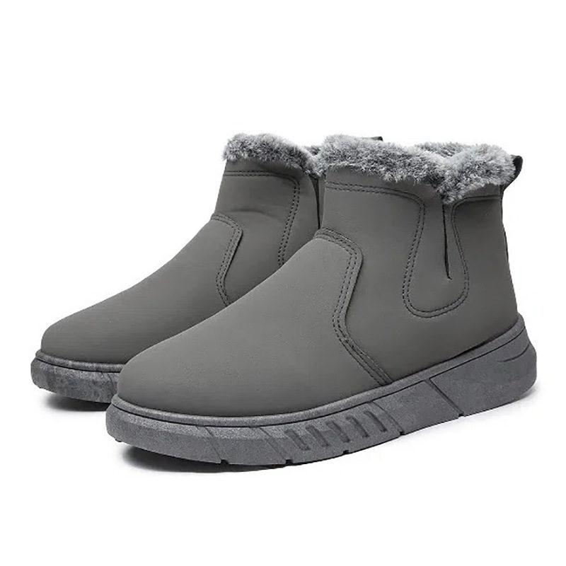  снегоступы мутон ботинки мужской зима ботинки обратная сторона ворсистый теплый короткие сапоги обратная сторона боа модный ботинки защищающий от холода зима обувь обратная сторона ворсистый ботинки уличный 