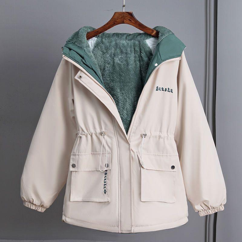  Mod's Coat милитари жакет пуховик осень-зима теплый капот зима одежда теплый . способ с хлопком пальто обратная сторона боа casual холод . меры ходить на работу посещение школы 