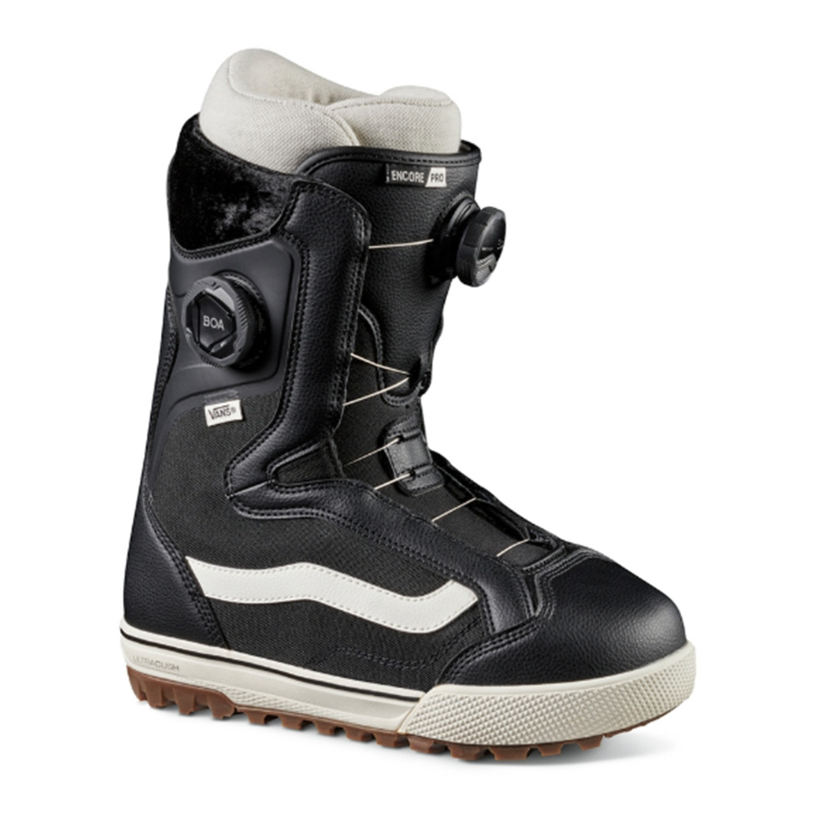 24-25 VANS SNOWBOARD BOOTS WM Encore Pro Vans сноуборд ботинки en core Pro женский BLACK MARSHMALLOW WOMEN*s model двойной боа 