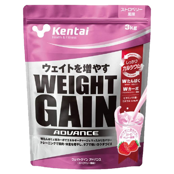 kentai ウエイトゲインアドバンス ストロベリー風味 3kg × 1個の商品画像