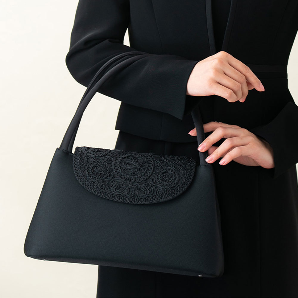  rock . formal bag code embroidery soft formal bag black ceremonial occasions mourning dress school event for women lady's 