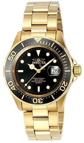 格安即決 インビクタ 腕時計 プロダイバー40mmステンレススチールゴールドブラックダイヤル705クォーツ 9311 メンズ ゴールド 品 並行輸入品 上質で快適 Festivaldecorais Com Br