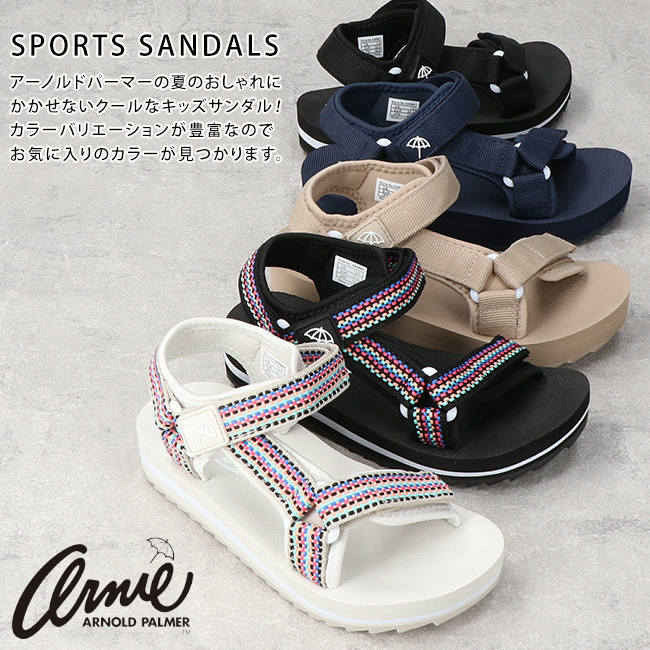  Arnold Palmer спорт сандалии Kids чёрный липучка сандалии AN5601 легкий модный ремешок уличный бассейн море spo солнечный обувь 