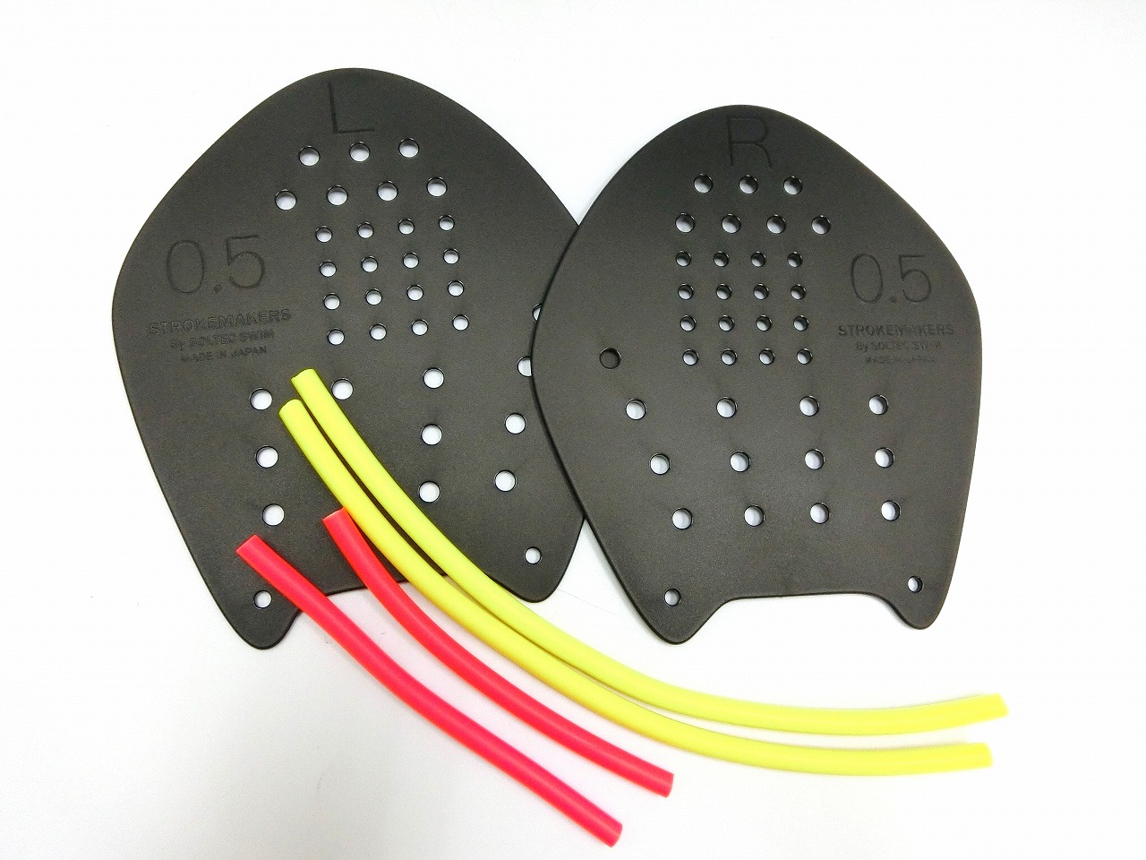 [ limitated production ] Soltec made in Japan stroke Manufacturers black 4 size exclusive use rubber attaching both hand for swimming paddle pool .. swim paddle Strokemakers Soltec-swim