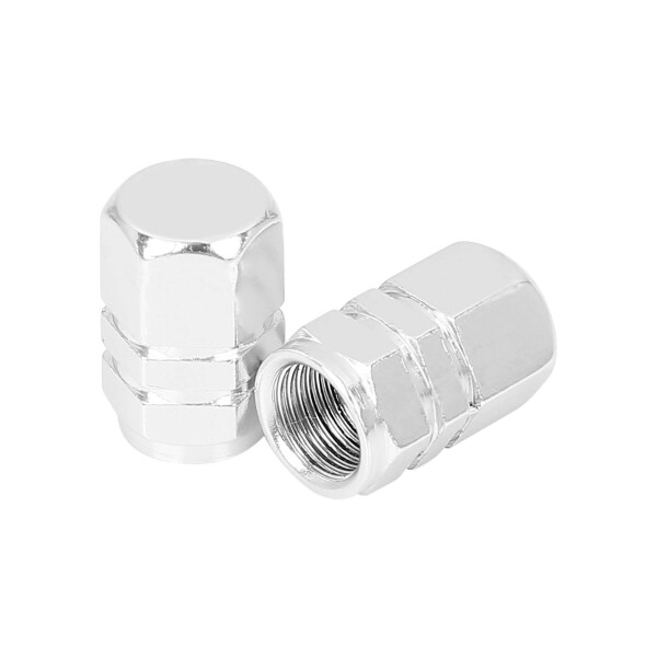 X AUTOHAUX tire stem valve cap wheel valve(bulb) cover car dustproof hexagon aluminium alloy tire 