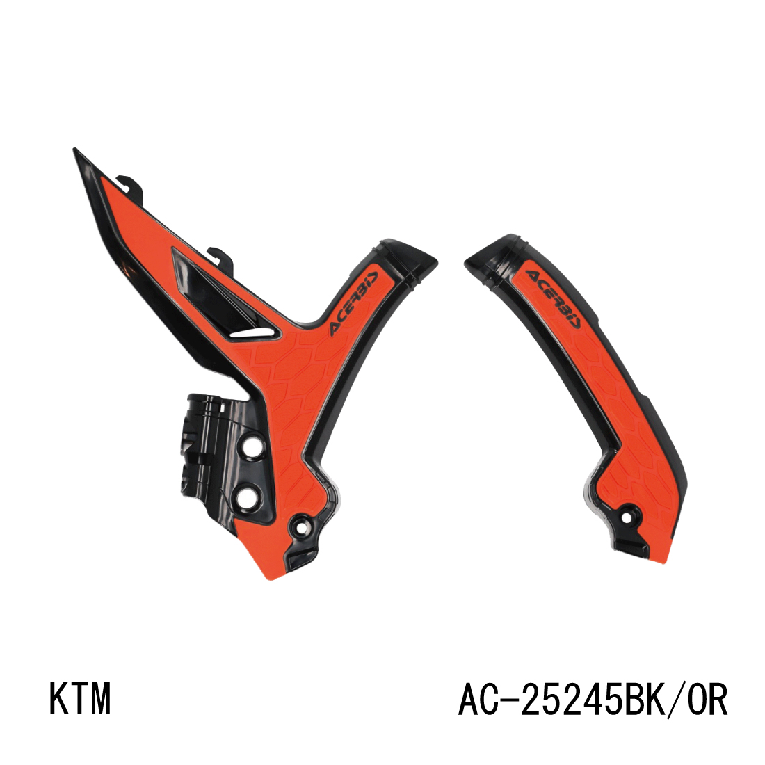 AC-25245 X-GRIP рама протектор KTM SX250/F *23 BLACK/ORANGE Acerbis (ACERBIS)