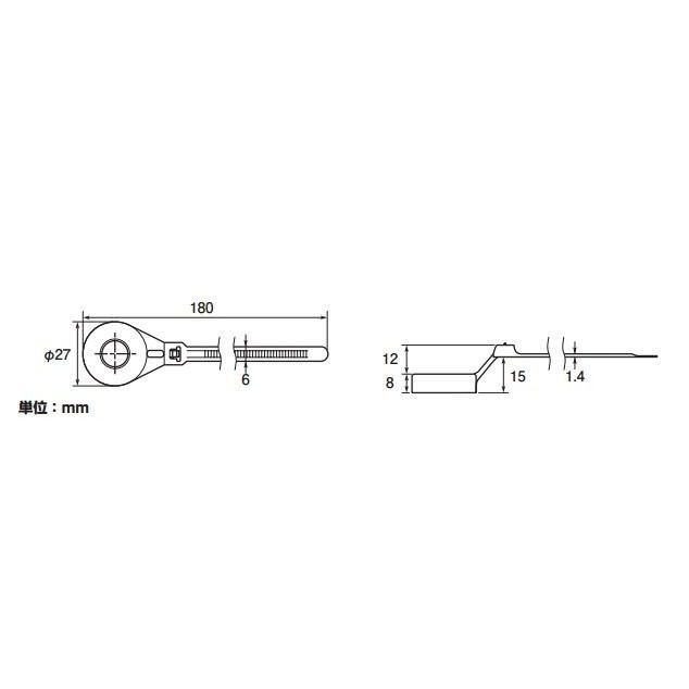  болт с двойной резьбой Thai 180×6mm(M10) KITACO( Kitaco )