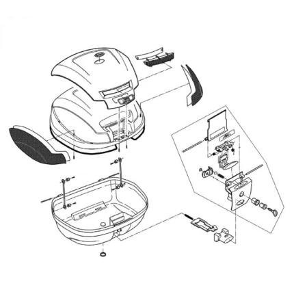 Z458 Simply эмблема (E450 ремонт товар ) GIVI(jibi)