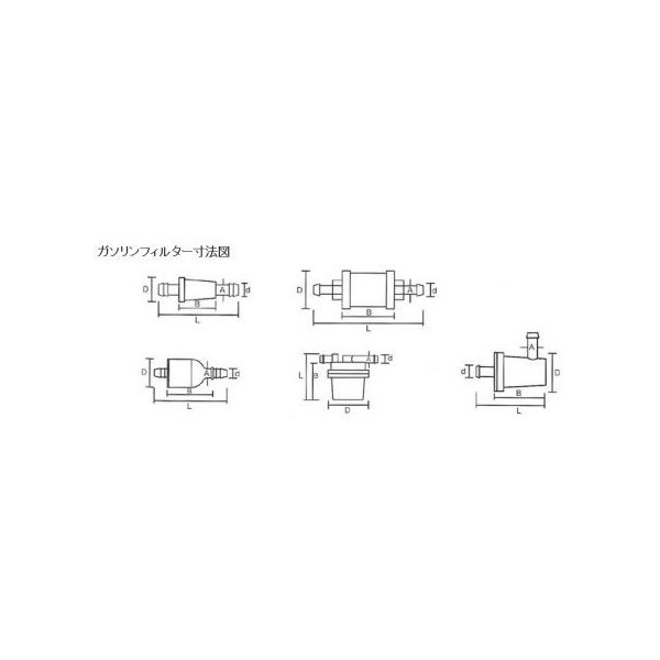  gasoline filter metal fibre hose inside diameter 6mm for KIJIMA( Kijima )