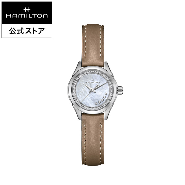 HAMILTON JAZZMASTER LADY QUARTZ H32111890 （ベージュ/ カウレザーバンド）