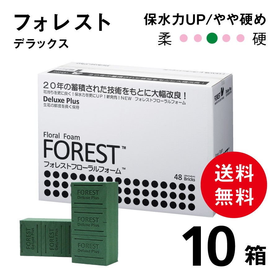  forest цветочный оазис Deluxe [10 коробка ] супер-скидка / живые цветы для желтохвост k/ водоснабжение пена / губка / цветок материал 48 желтохвост kW230×D110×H80mm