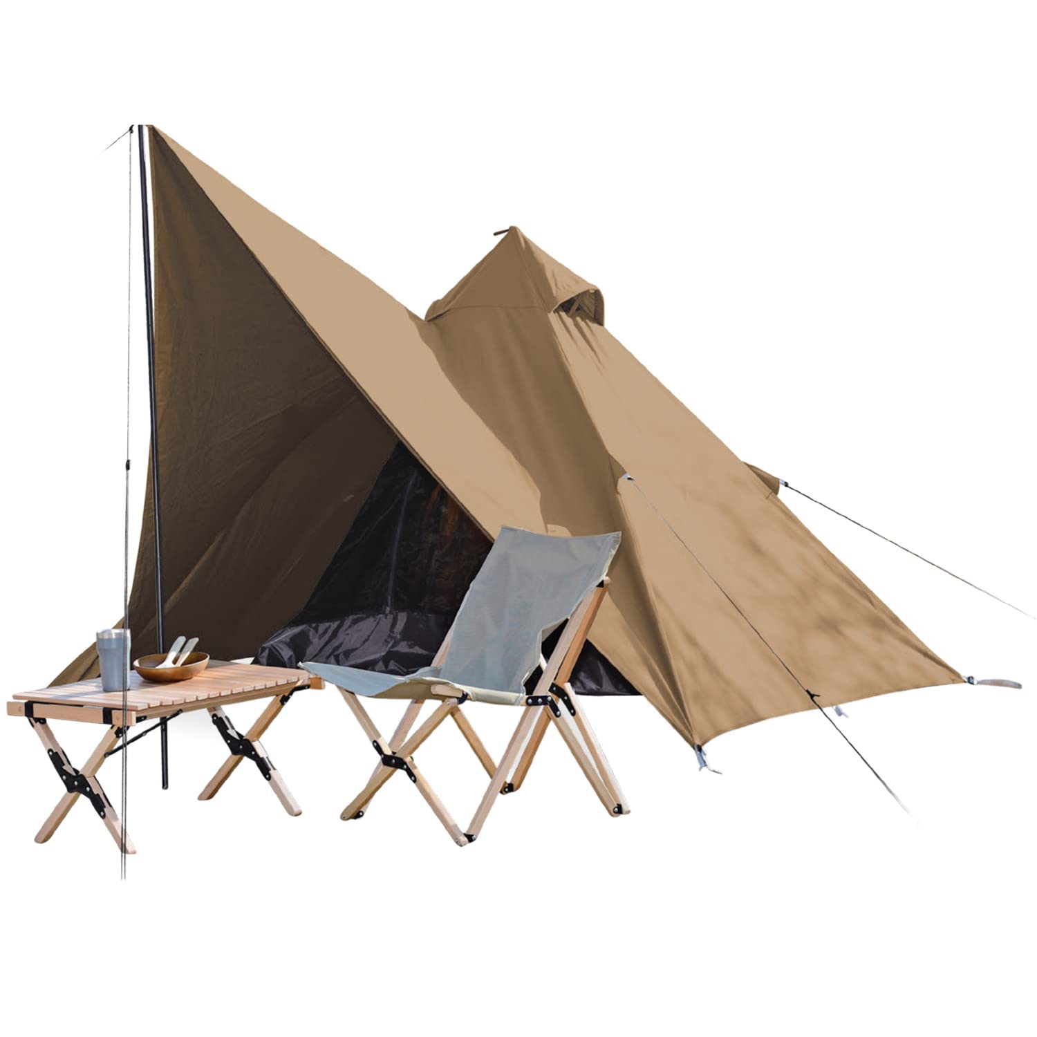 山善 キャンパーズコレクション ワンポールテント TOP-240 Campers Collection TC ワンポールテント TOP-240（TBE） ワンポール