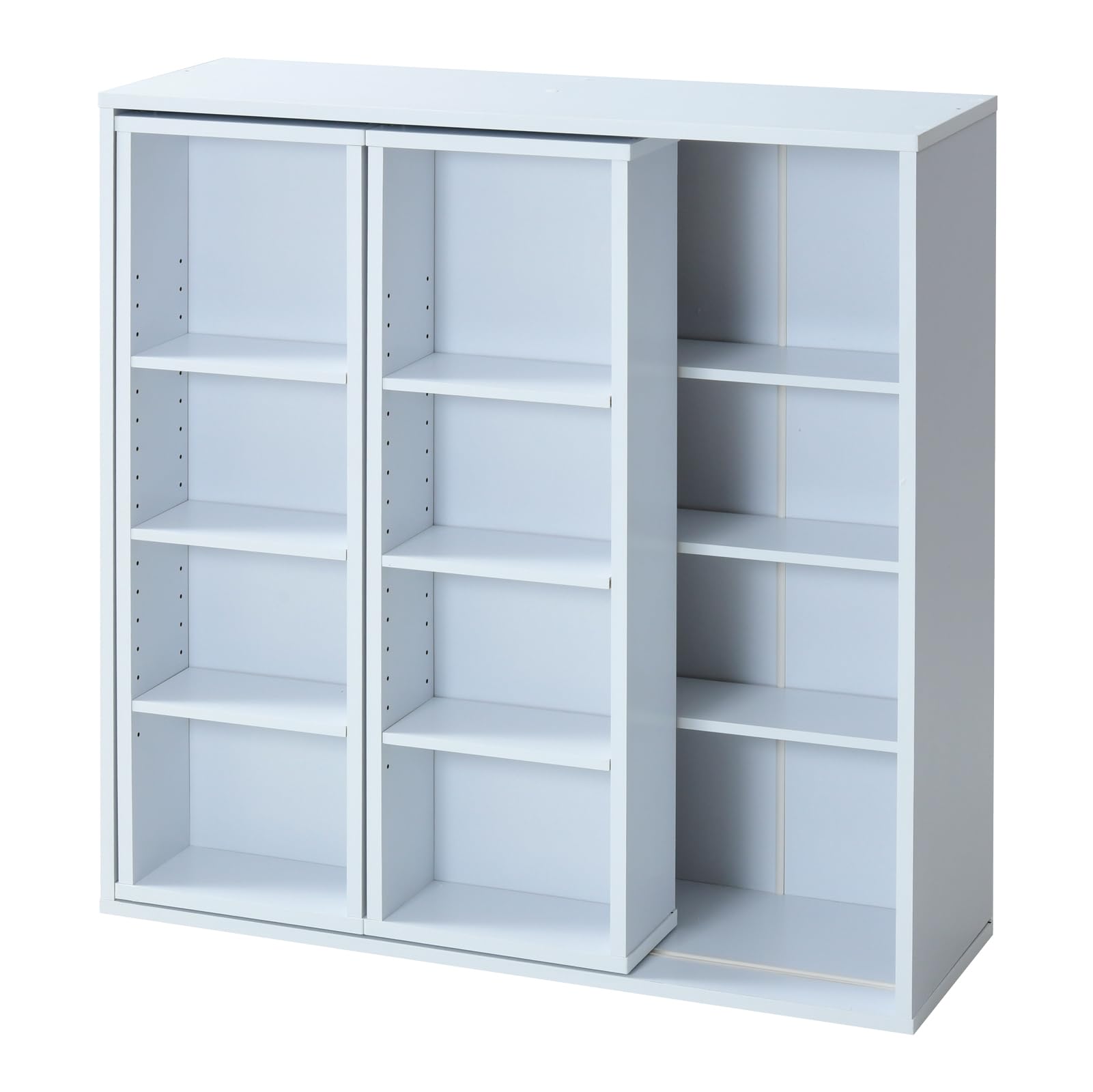 山善 スライド本棚 W900×D290×H920mm CRSS-9090 （ホワイト）の商品画像