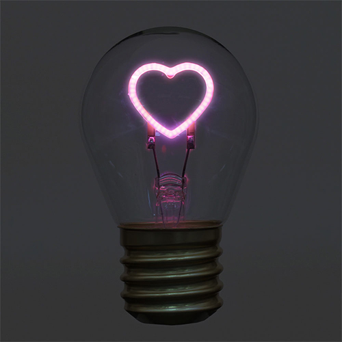  Япония Trust технология (JTT)fa колено neon клапан(лампа) (Funny Neon Bulb) JTNBULB-HRT Heart рукоятка z