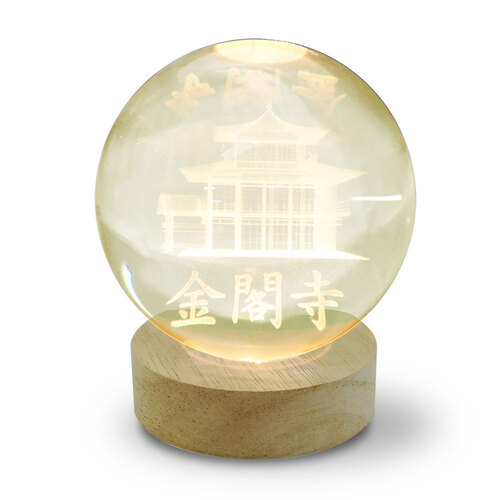  Япония Trust технология (JTT) 3D Crystal Ball свет JAPAN 3D искусство CRYBALL-KIN-RGBR золотой . храм RGB рукоятка z