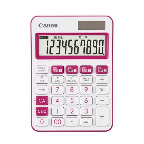  Canon (Canon) красочный калькулятор Mini настольный 10 колонка розовый рукоятка z