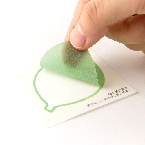  зеленый (MIDORI) цвет карточка для автографов, стихов, пожеланий для наклейка половина прозрачный лист .. рисунок рукоятка z
