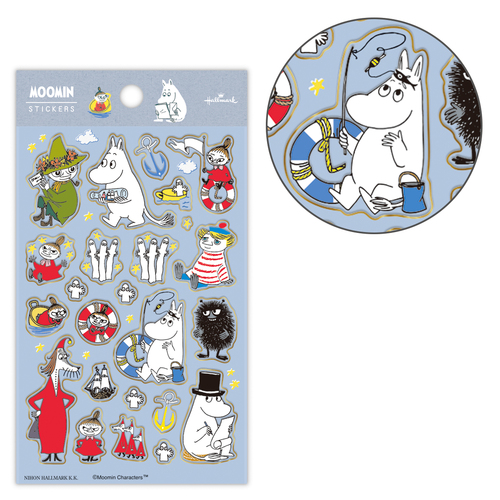  отверстие Mark (Hallmark) наклейка Moomin 843441 AD голубой рукоятка z
