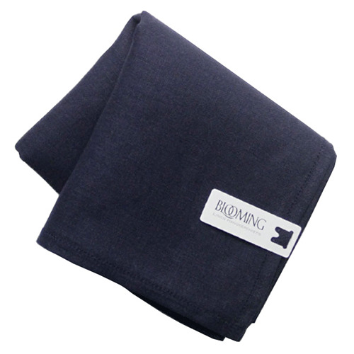  голубой ming(BLOOMING)linen носовой платок solid 003520-0001-62 темно-синий рукоятка z