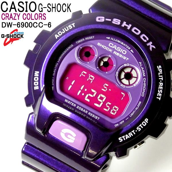 カシオ G-SHOCK Crazy Colors 海外モデル DW-6900CC-6 メンズウォッチの商品画像