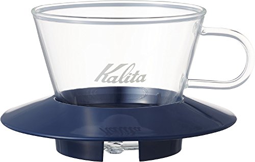  Carita Kalita кофе дриппер wave серии стеклянный 1~2 человек для дымчатый голубой WDG-155 #05065