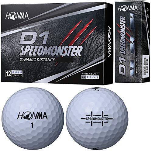 HONMA GOLF HONMA D1 SPEEDMONSTER （ホワイト） 2021年モデル 5ダース HONMA D1 ゴルフボールの商品画像