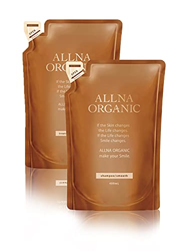 ALLNA ORGANIC シャンプー スムース＆トリートメント 詰め替えセット（400ml＋400ml ）×1個の商品画像