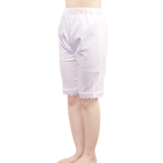 pechi coat pants cotton crepe pechi pants long 5 minute height S/M/L/LL made in Japan black / white 