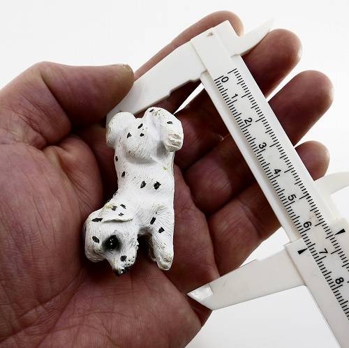 犬の置物 犬の置物 ダルメシアン 伏せ ミニチュア 犬 AO-829 ミニ 置き物