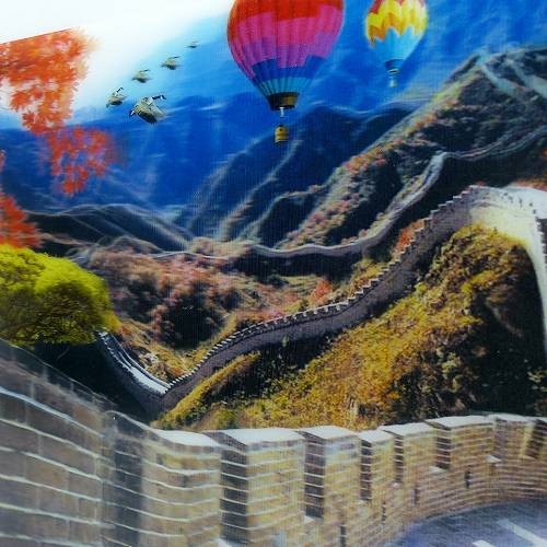 立体ピクチャー 万里の長城 ET-242 風景 3Dの絵 飛び出す 浮き出る