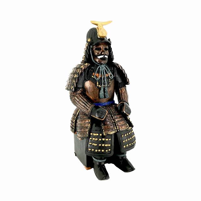 戦国武将 銅像 置物 ブロンズ調 フィギュア 時代物 インテリア　伊達政宗 happypatch_et-319