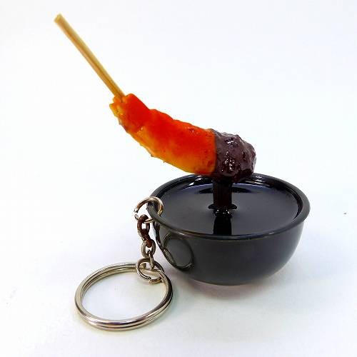 susu_eri　味な副音声 海老フライ 目玉焼き キーホルダー 食品サンプルキーホルダー 串揚げ エビフライ GS-047 グルメ