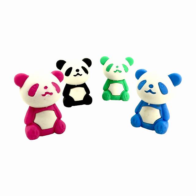 消しゴム パンダ 4個セット かわいい 文房具 けしごむ おもしろい