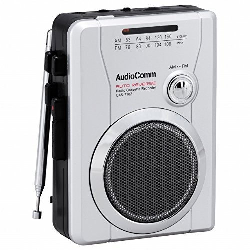 オーム電機 AM/FMラジオカセットレコーダー CAS-710Z ポータブルカセットプレーヤーの商品画像
